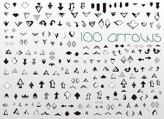 free vector Vector Set of Useful Arrows Great Collection